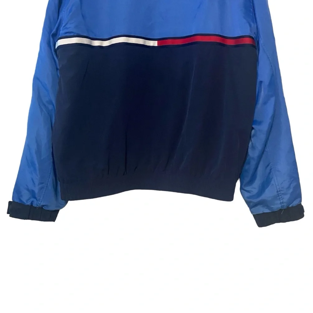 Vintage Tommy Hilfiger Color Block Windbreaker Blue Red & White Y2K Jacket